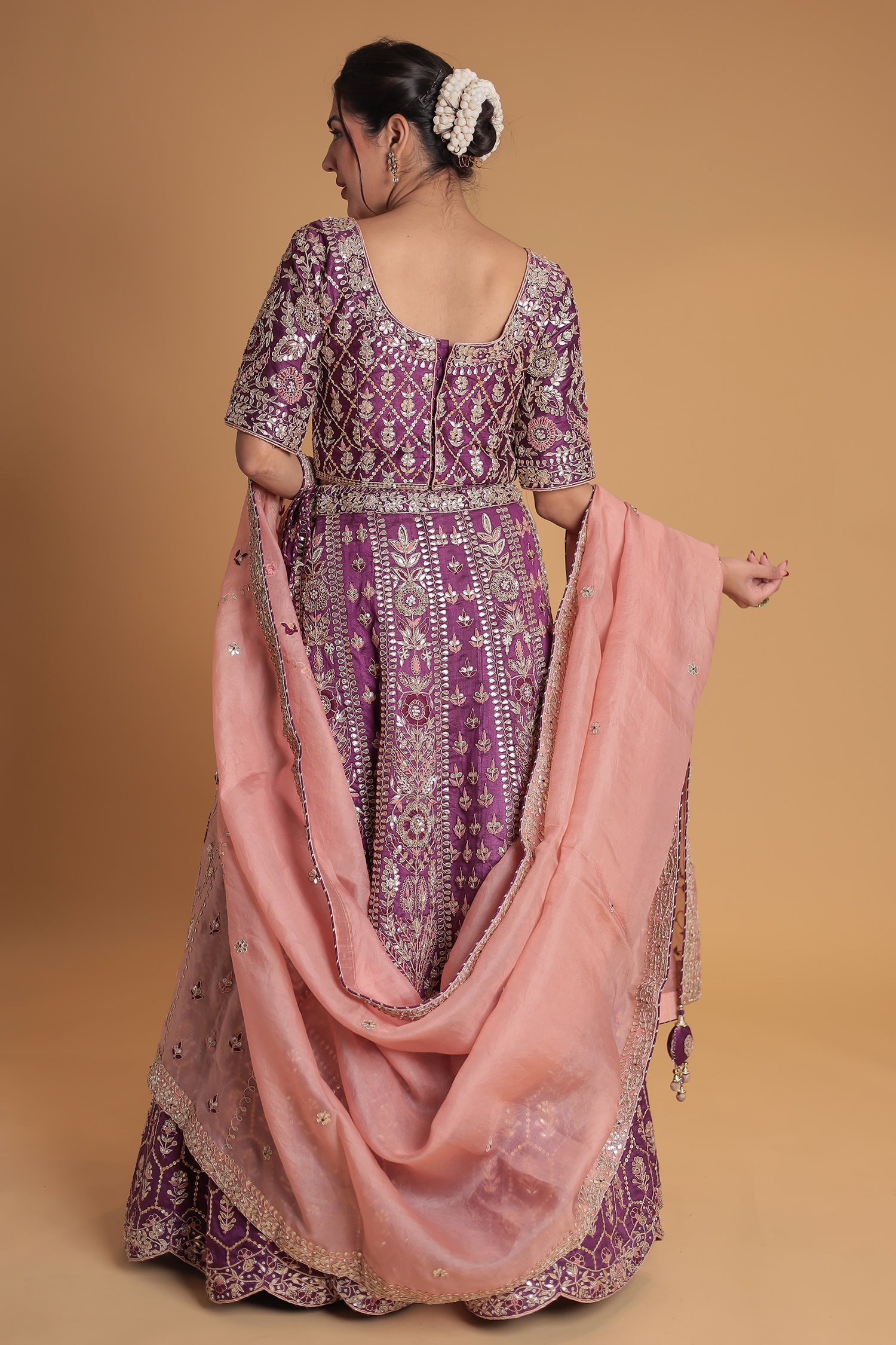 Silk Lehenga with Gota Patti and Exquisite Embroidery