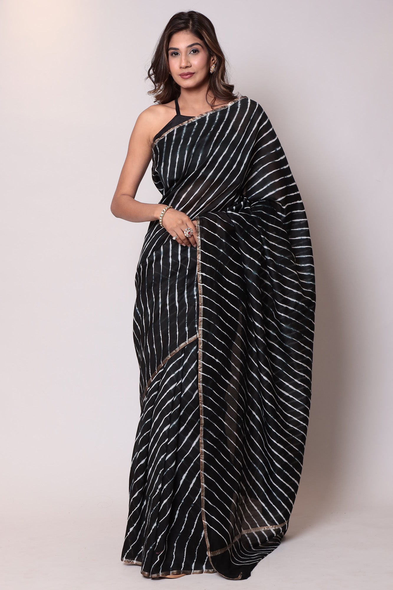 Leheriya Chanderi Cotton Saree