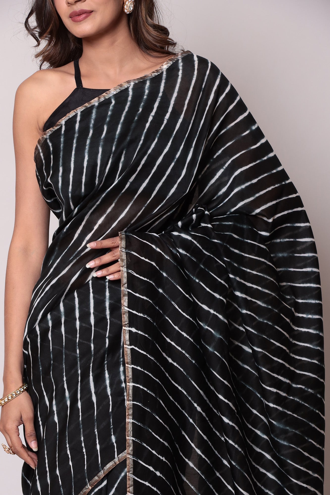 Leheriya Chanderi Cotton Saree