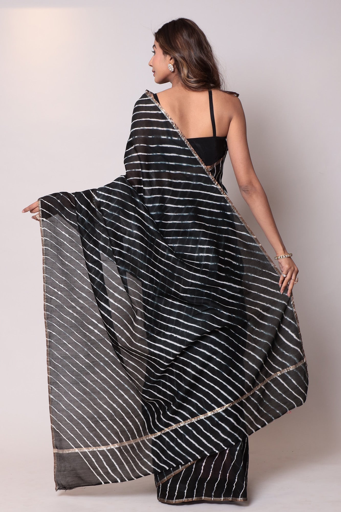 Leheriya Chanderi Cotton Saree