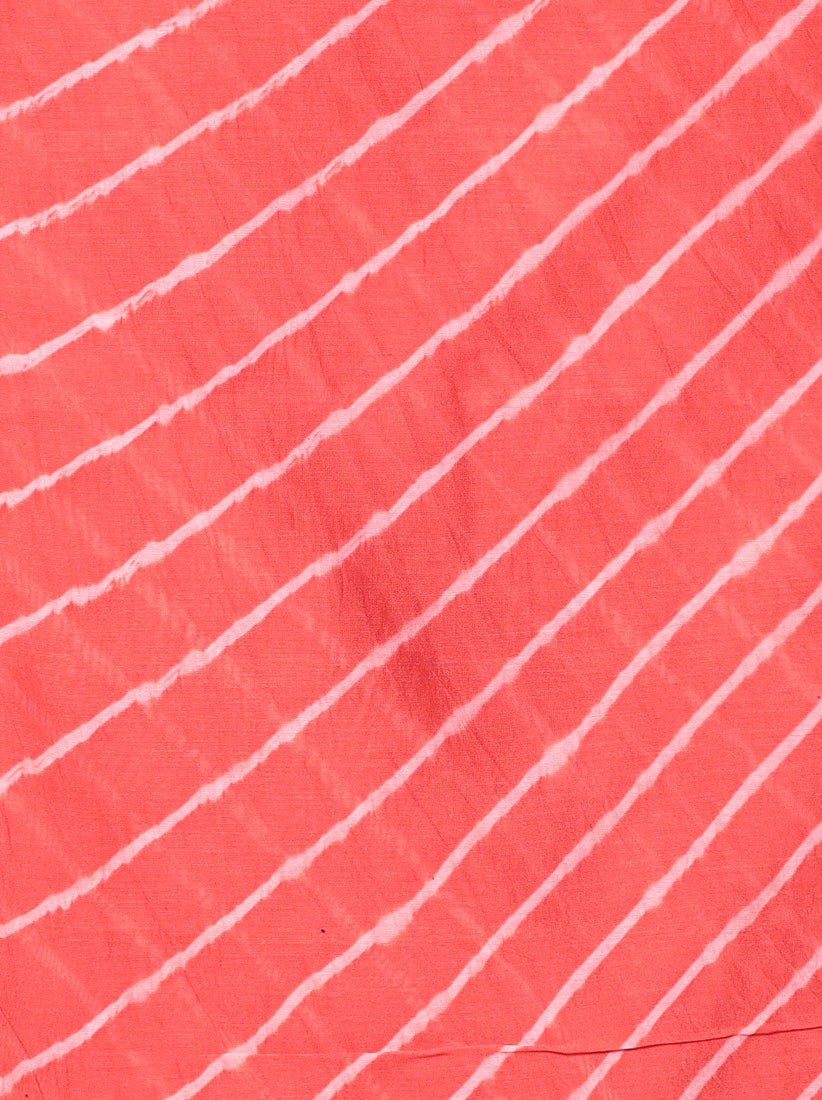 Leheriya Chanderi Cotton Saree