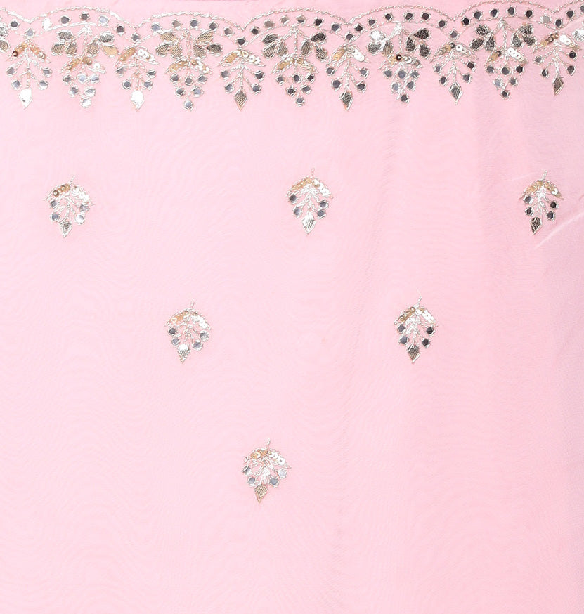 Organza Saree with Gota Patti work.