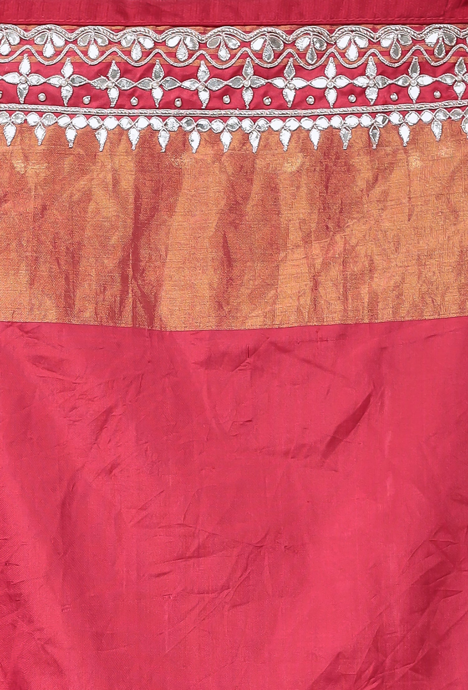 Bandhej Patola Silk Saree with Gota Patti work