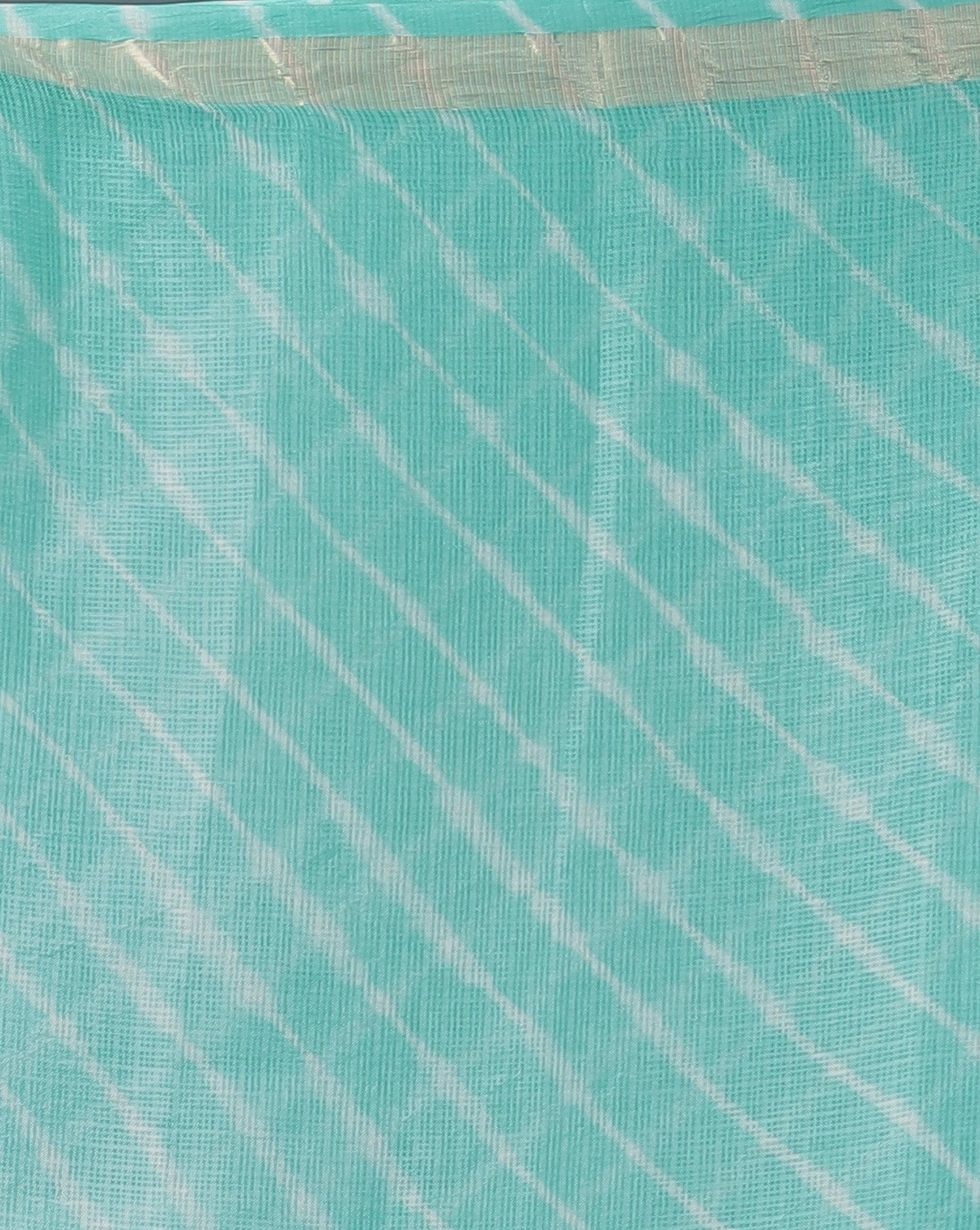 Kota Doria Silk Leheriya Saree with Zari work.