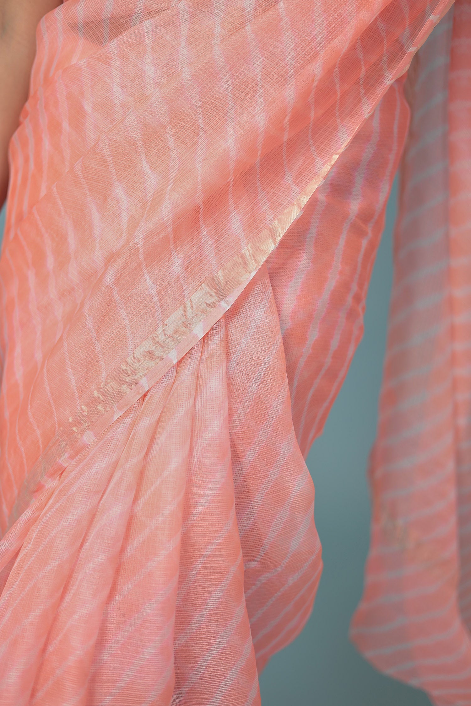 Kota Doria Silk Leheriya Saree