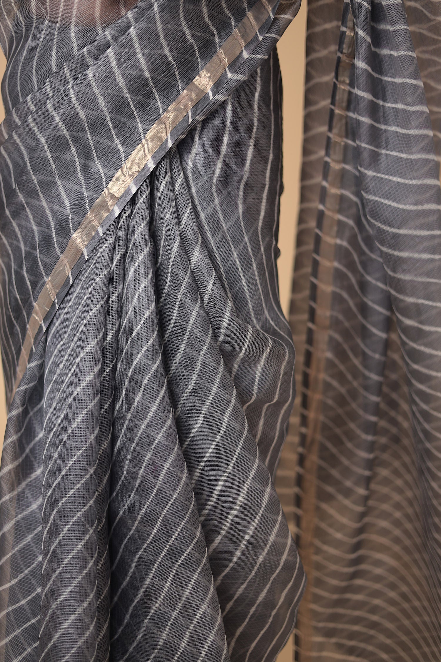 Kota Doria Silk Leheriya Saree