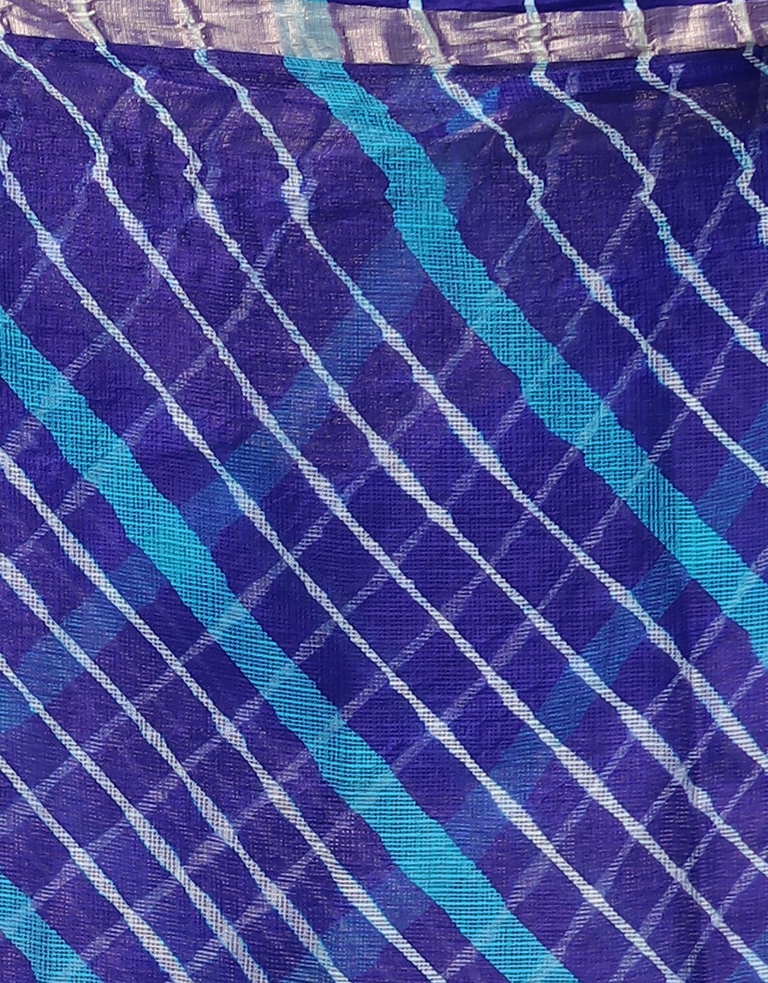 Kota Doria Silk Leheriya Saree