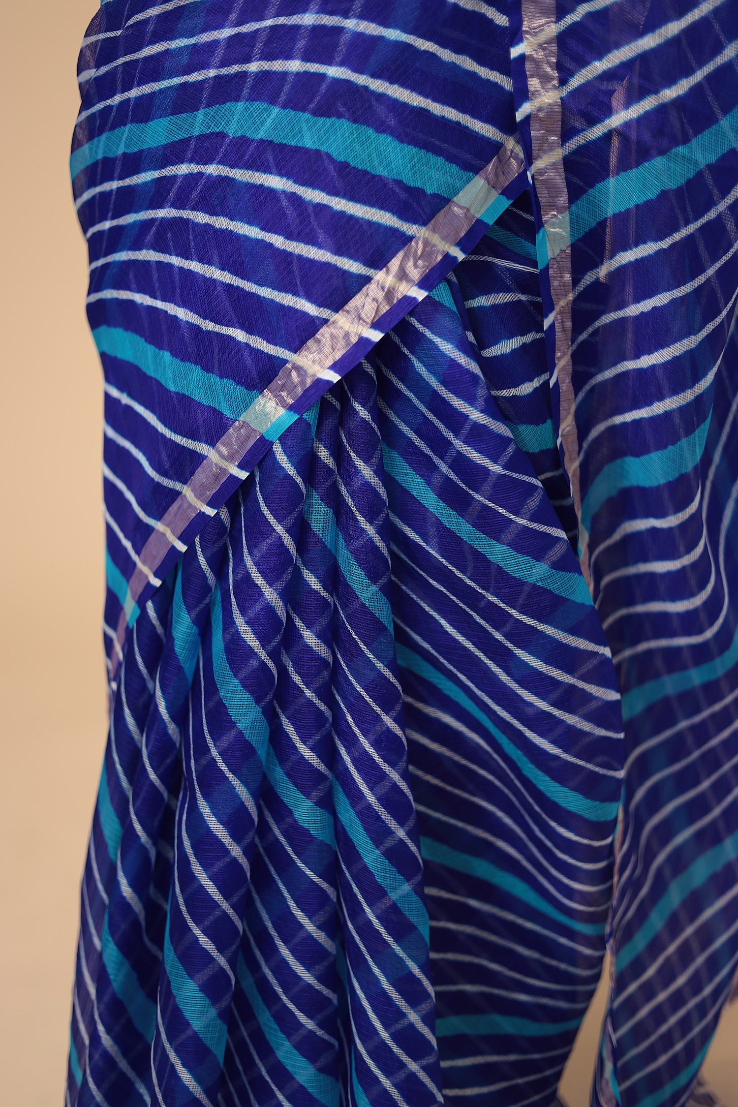 Kota Doria Silk Leheriya Saree