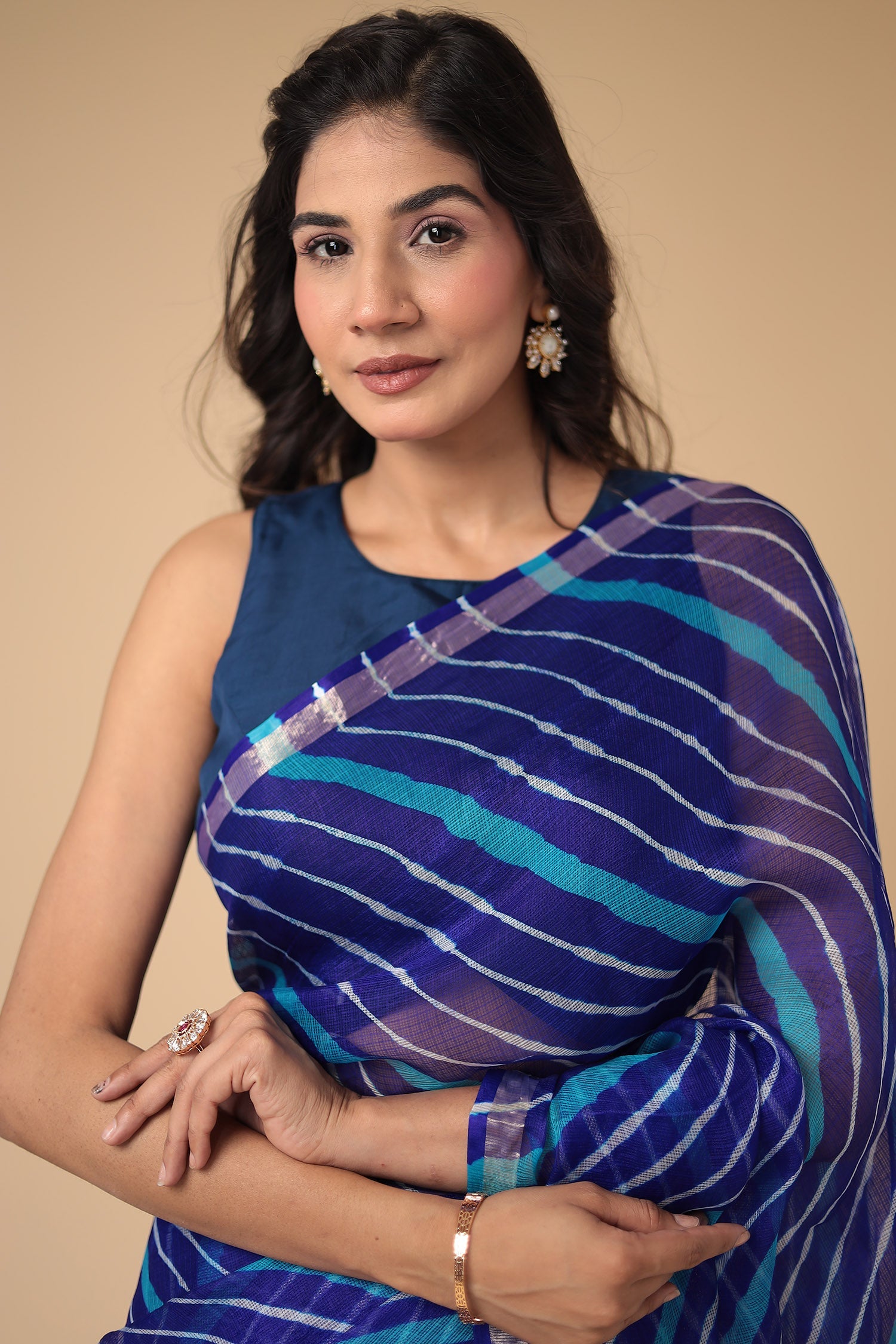 Kota Doria Silk Leheriya Saree