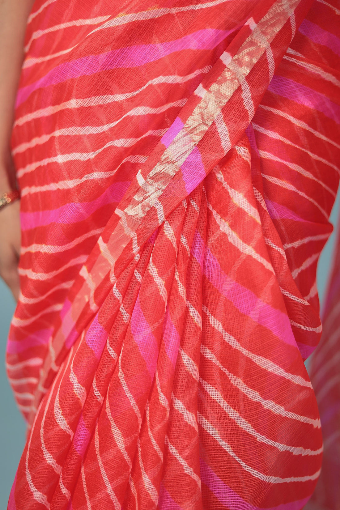 Kota Doria Silk Leheriya Saree