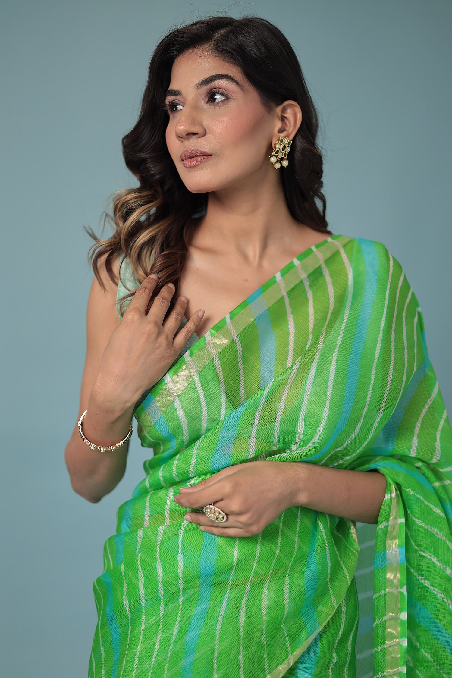 Leheriya Kota Silk Saree