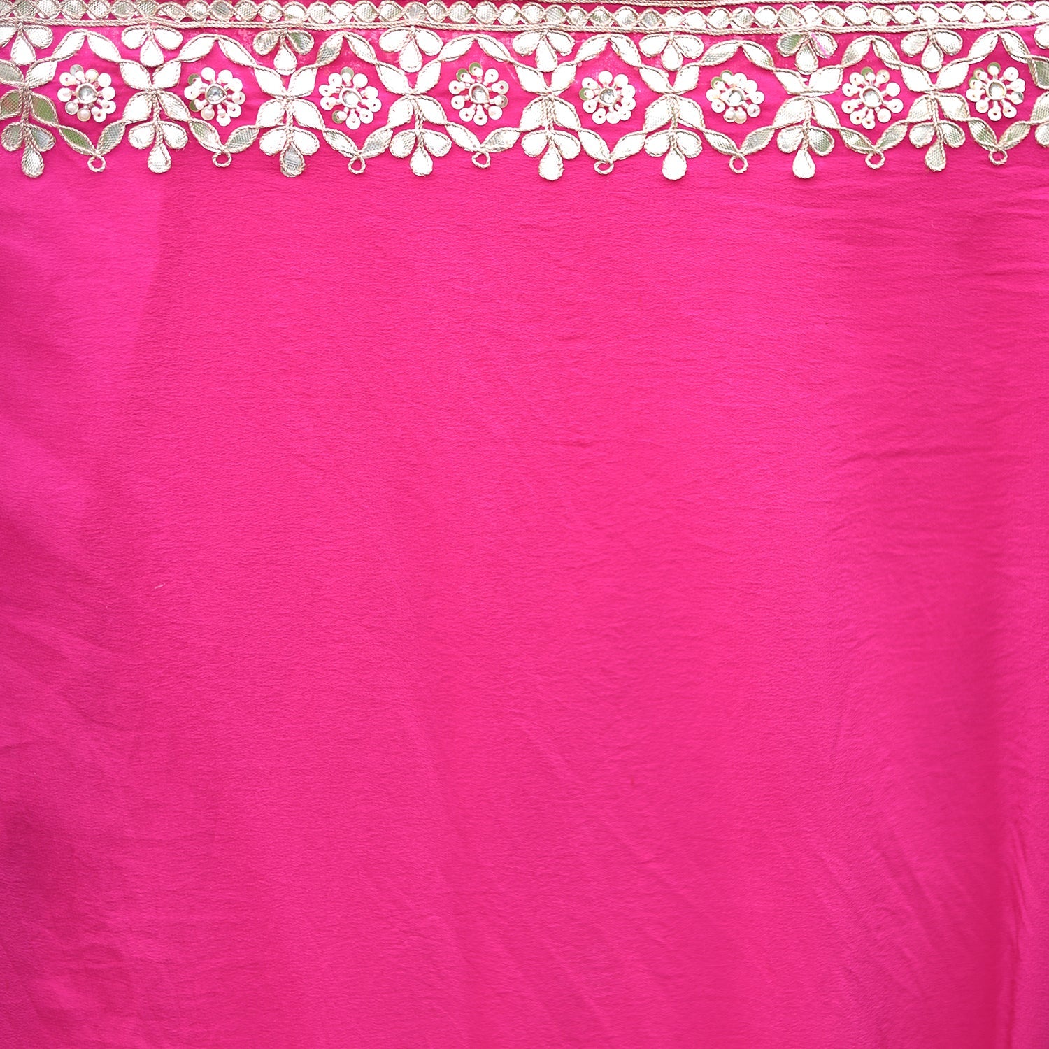 Mothra Chiffon Saree Embellished with Gota Patti work