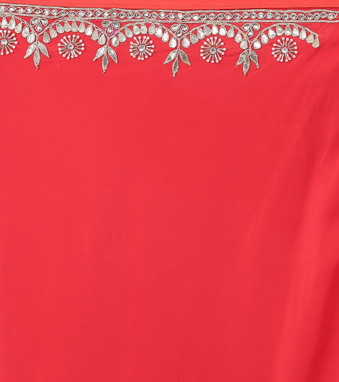 Leheriya Georgette Saree with Gota Patti work