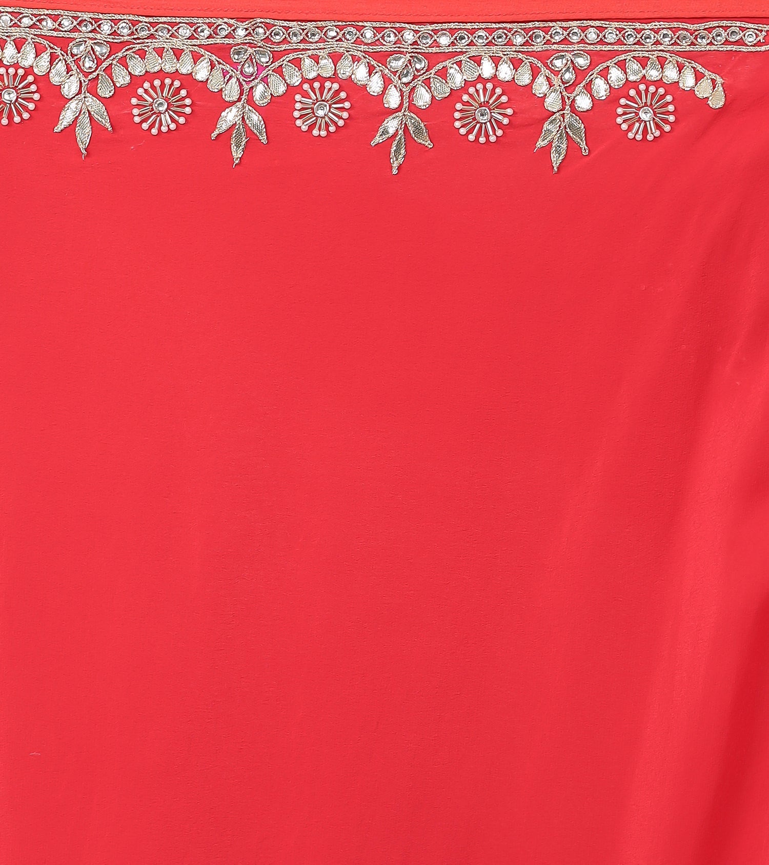 Leheriya Georgette Saree with Gota Patti work