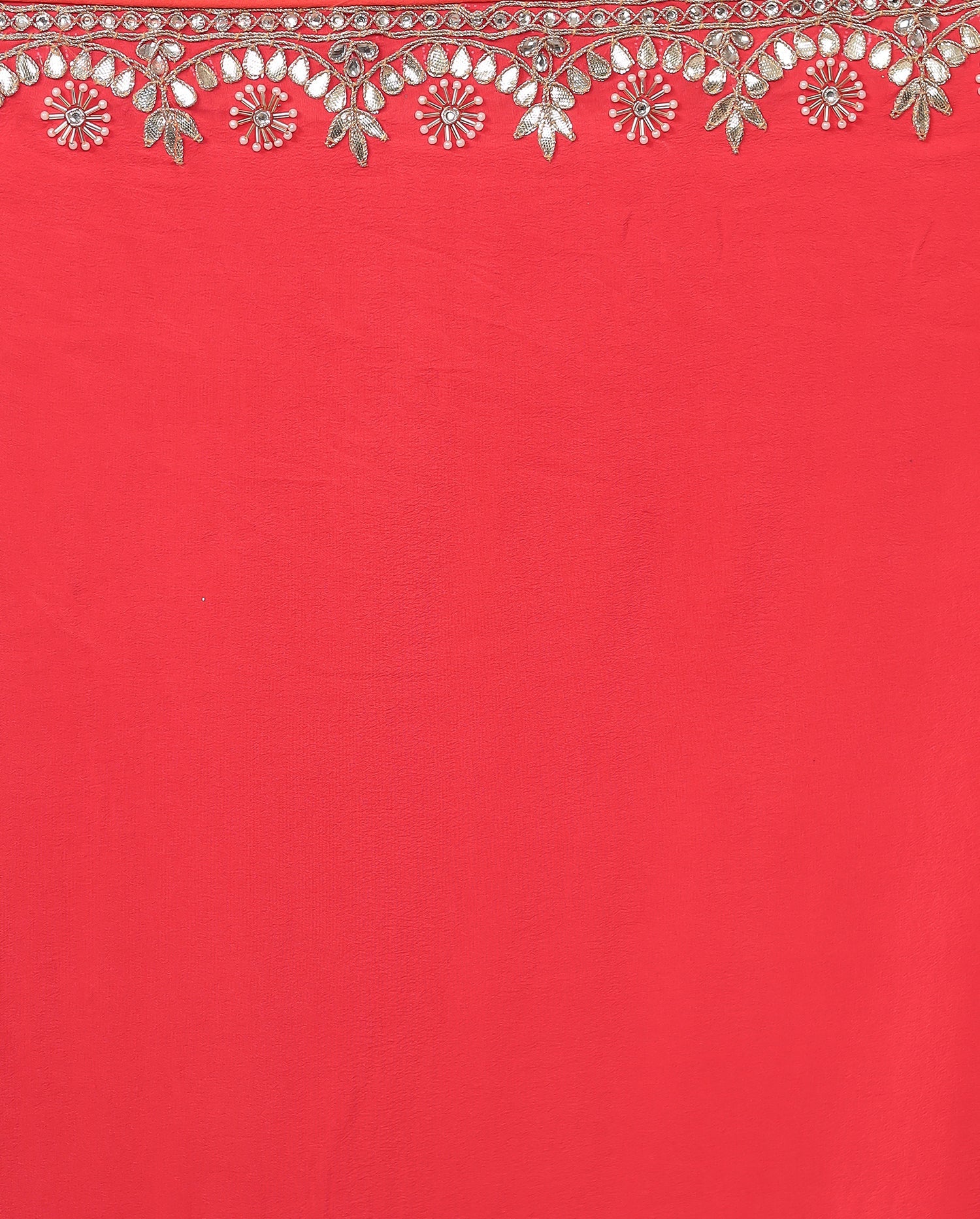 Leheriya Georgette Saree with Gota Patti work