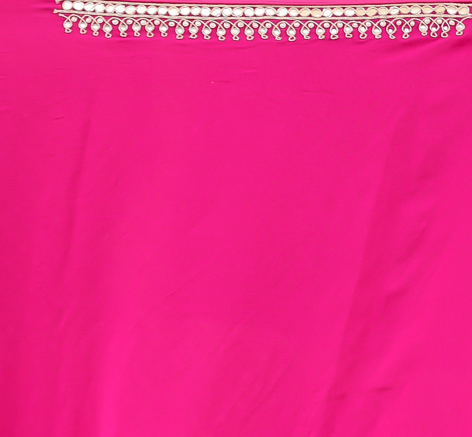 Mothra Georgette Saree with Intricate Dori, Gota Patti & Pearl Work