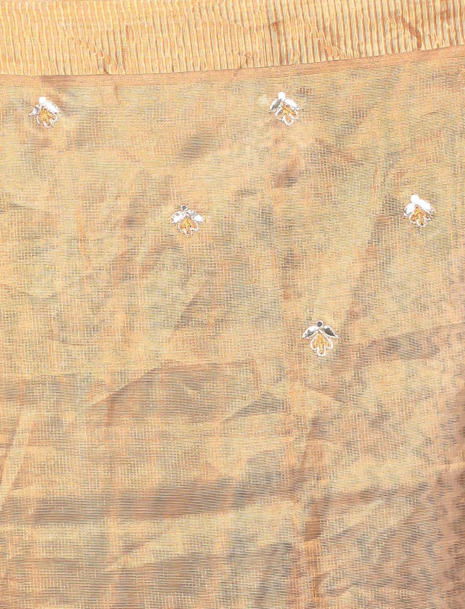 Tissue Saree Embroidered with Gota Patti work