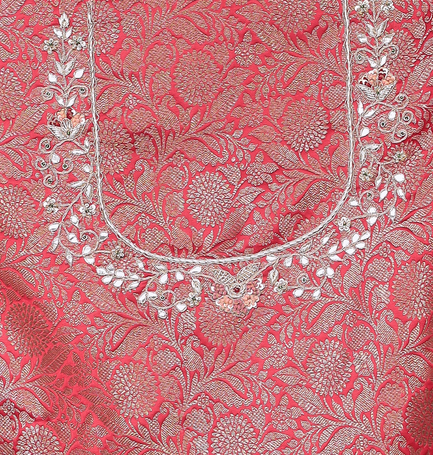 Organza Saree Embroidered with Gota Patti and Zardozi work