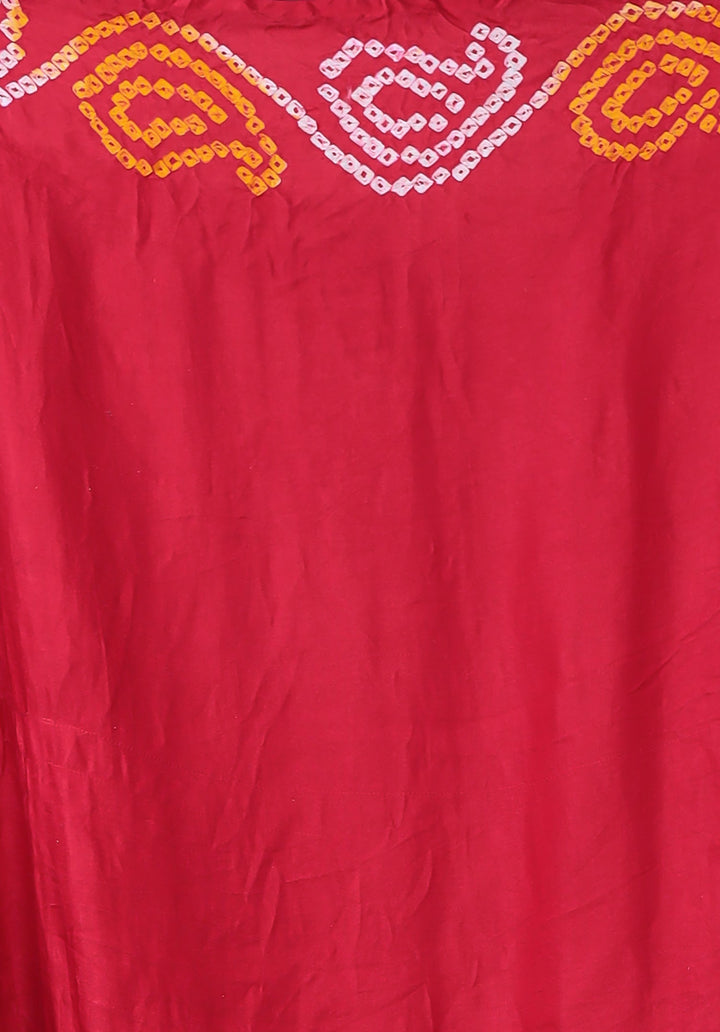 Bandhej Ghatchola Silk Saree with Zari work