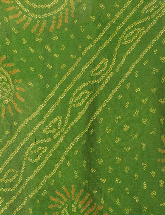 Timeless Bandhej Georgette Saree