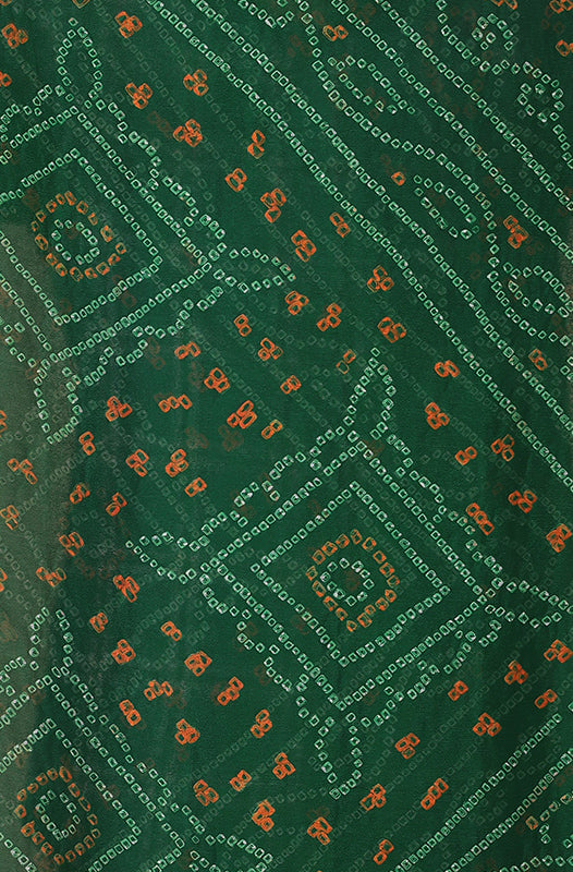 Timeless Bandhej Georgette Saree