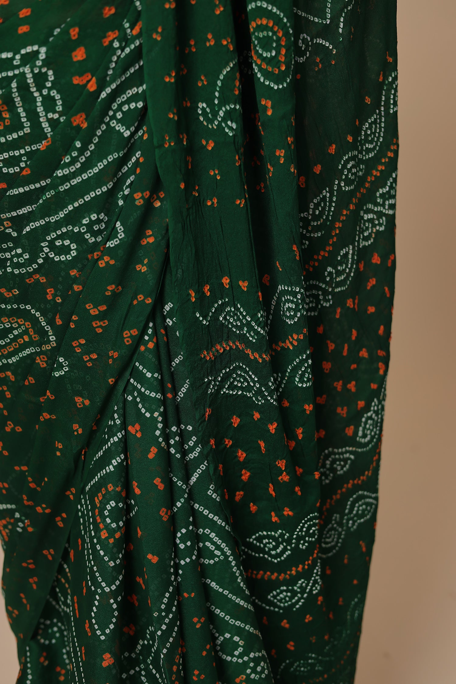 Timeless Bandhej Georgette Saree