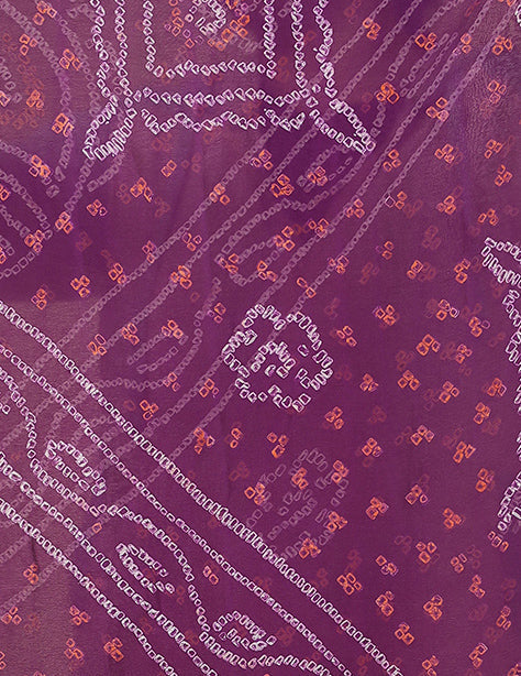 Timeless Bandhej Georgette Saree