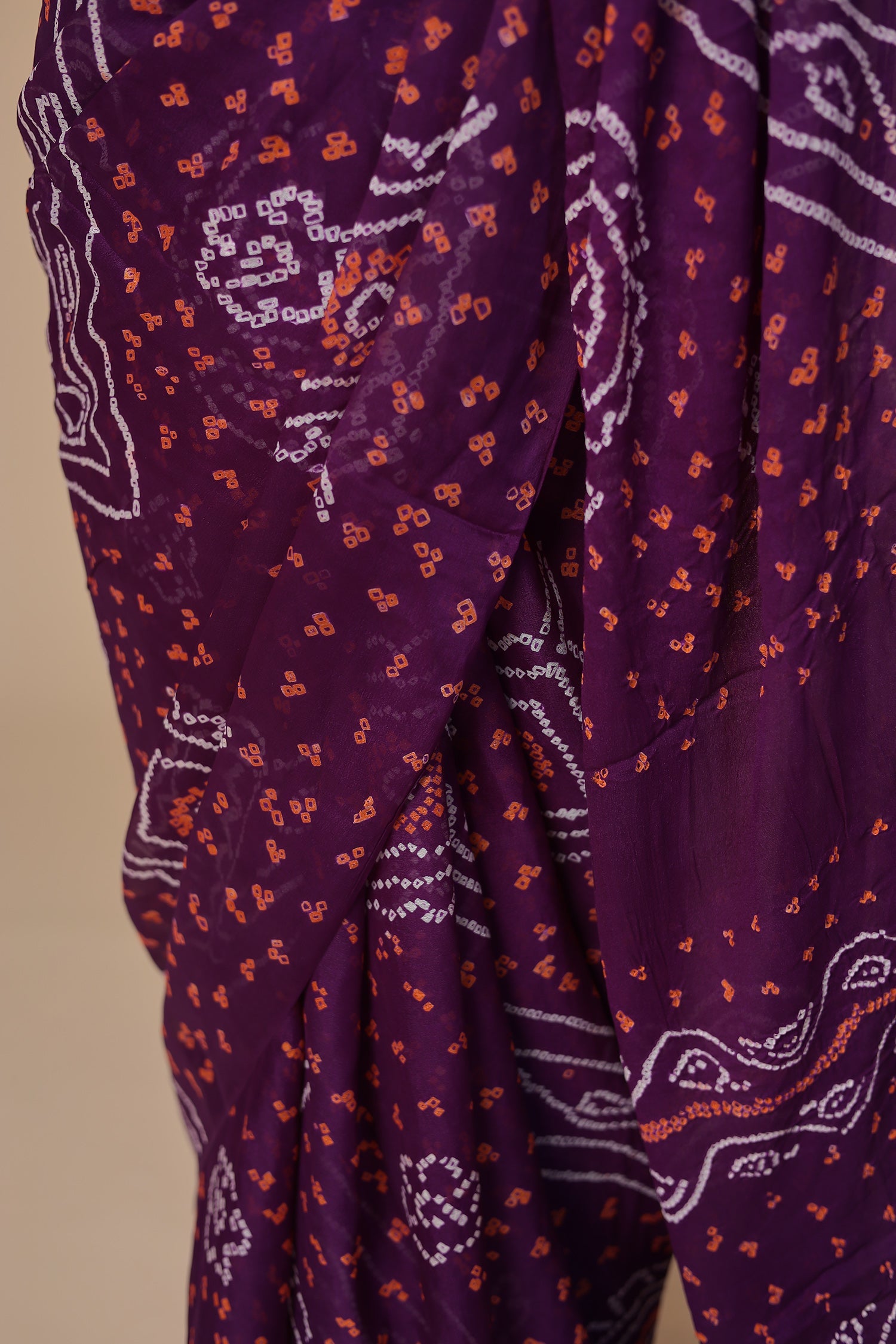 Timeless Bandhej Georgette Saree