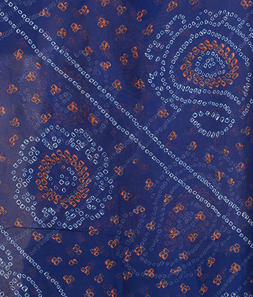 Timeless Bandhej Georgette Saree