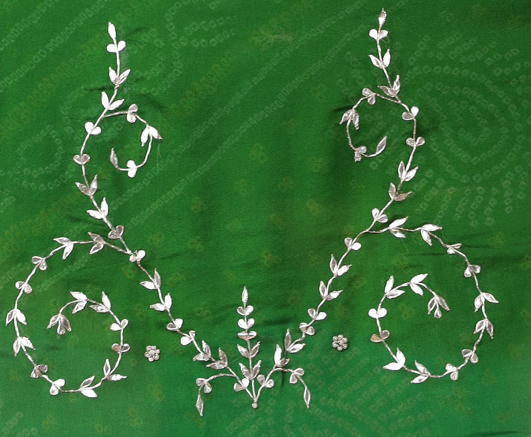 Chinon Georgette Saree with Bandhej, Gota Patti and Zardozi work