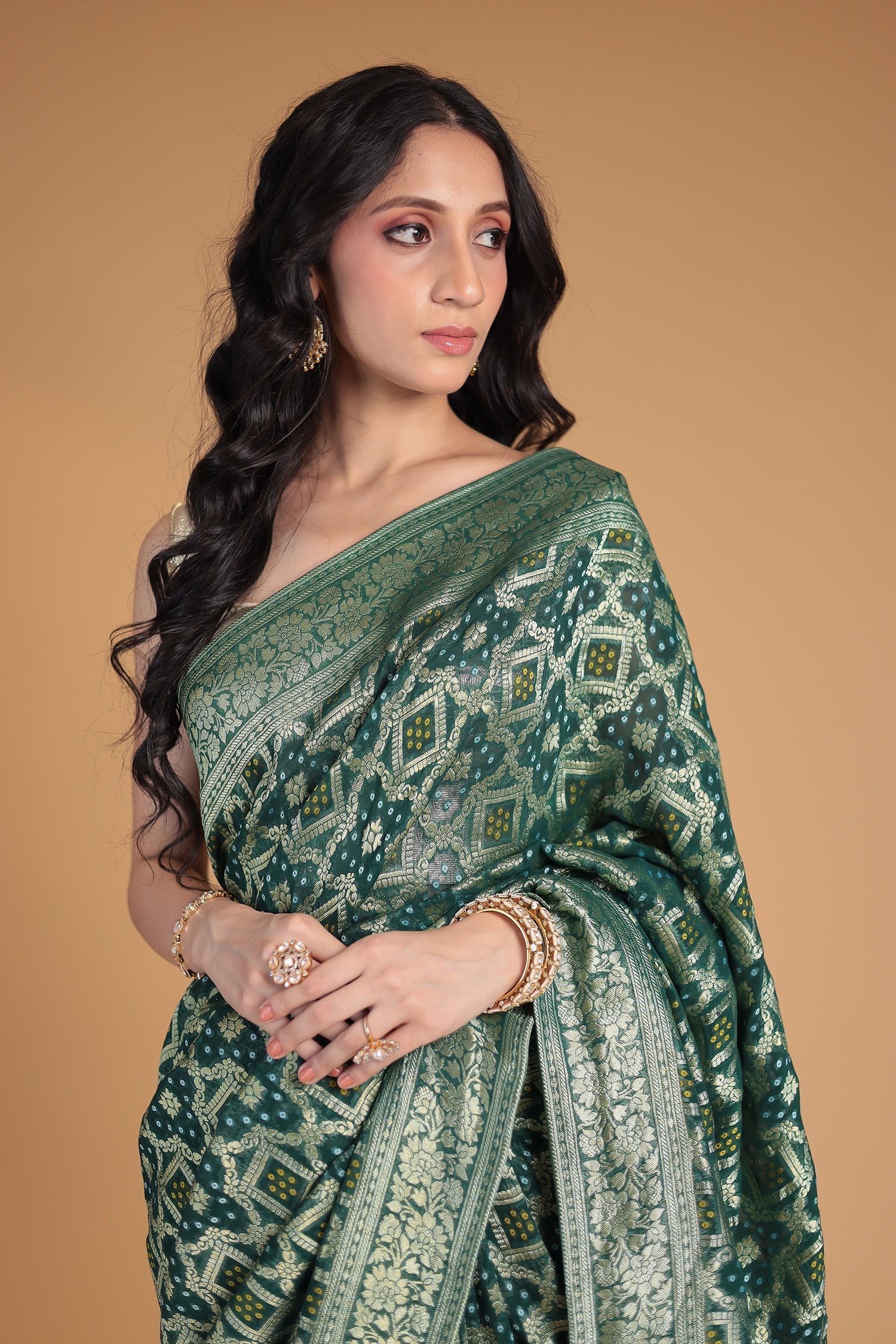 Banarasi Hand Woven Georgette Saree