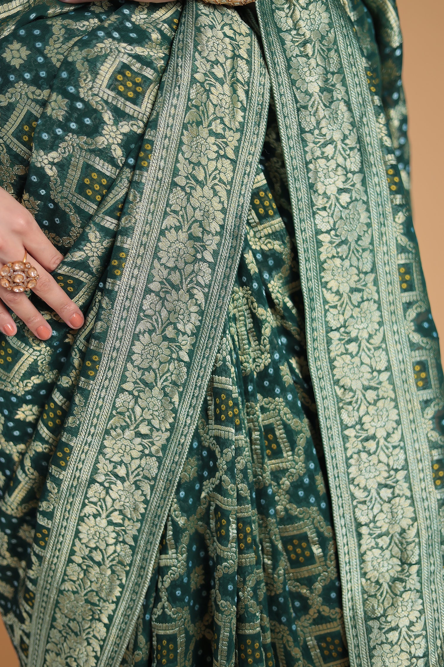 Banarasi Hand Woven Georgette Saree