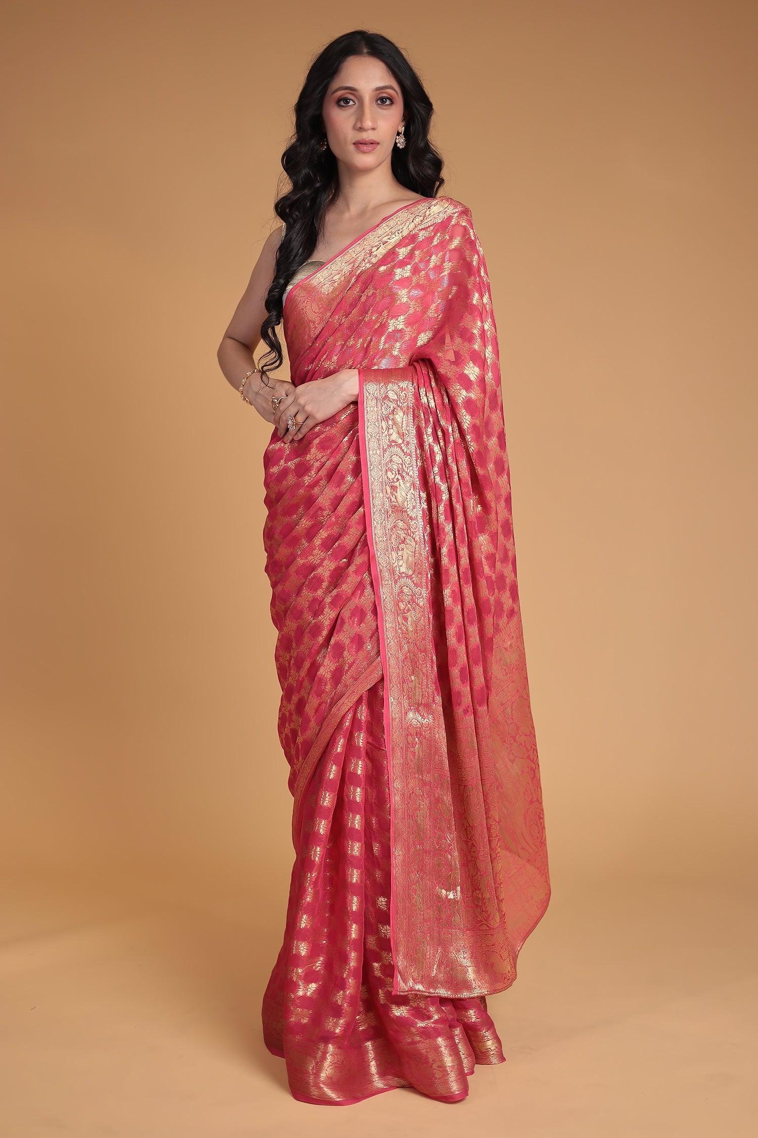 Hand Woven Georgette Saree