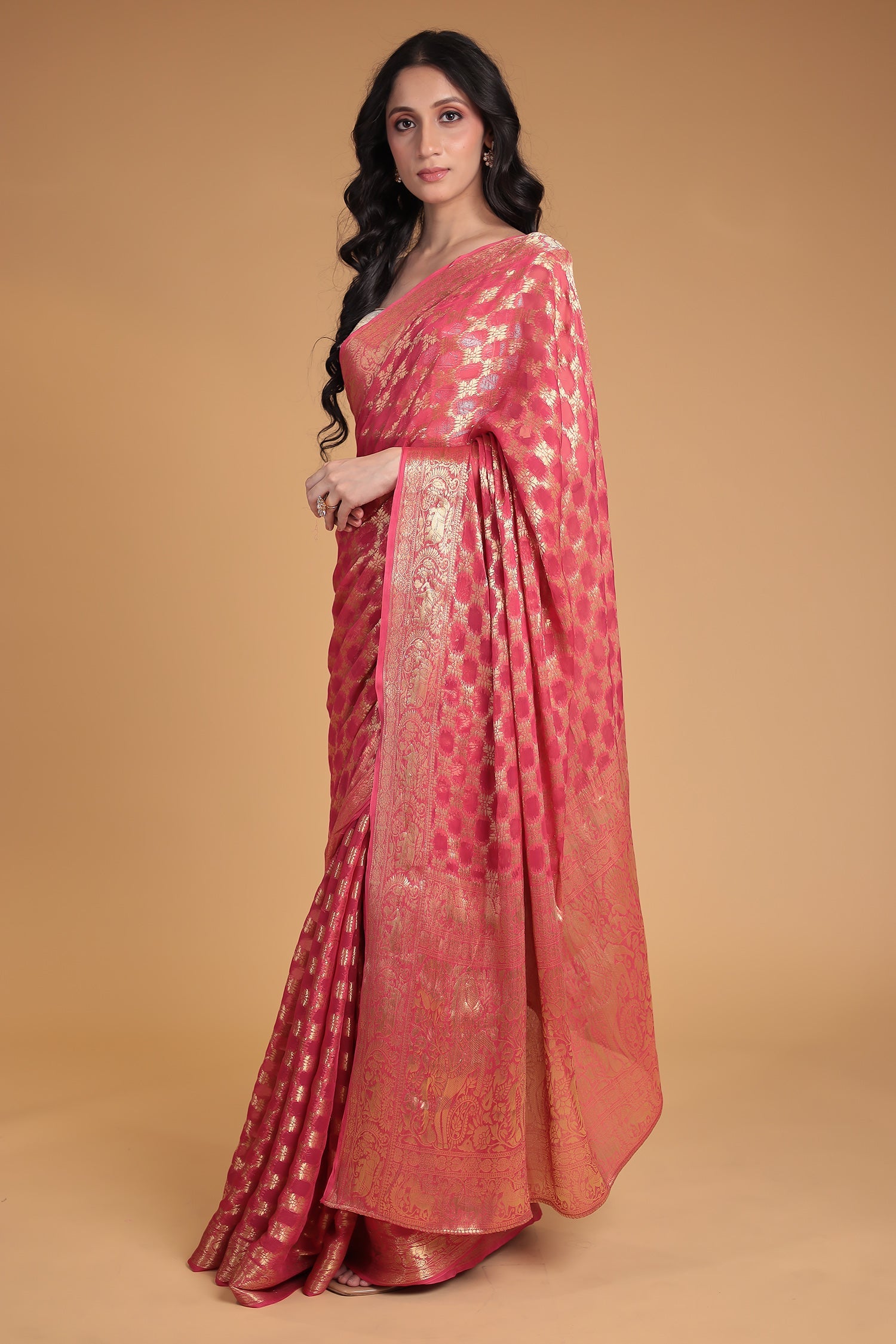 Hand Woven Georgette Saree