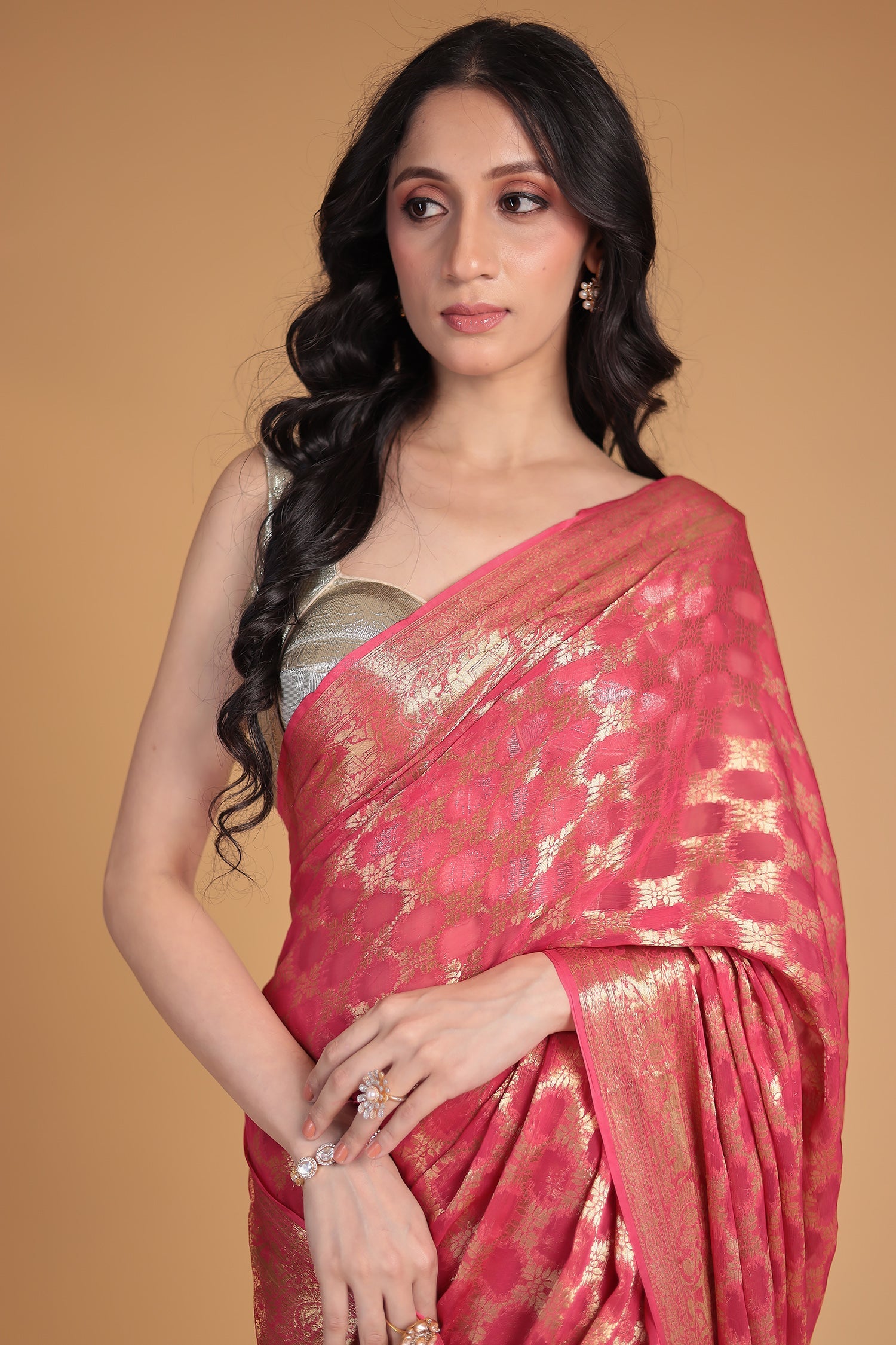 Hand Woven Georgette Saree