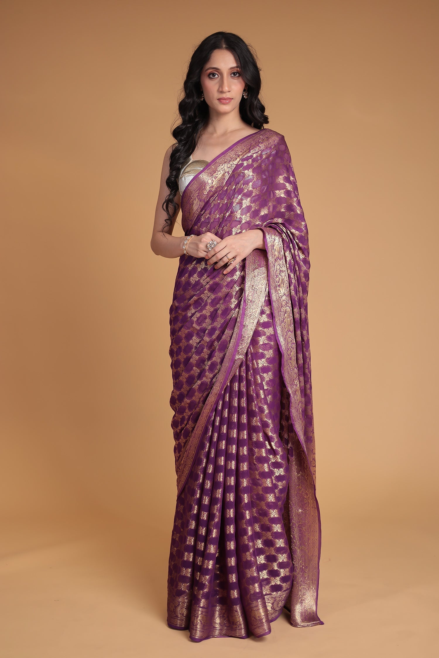 Hand Woven Georgette Saree