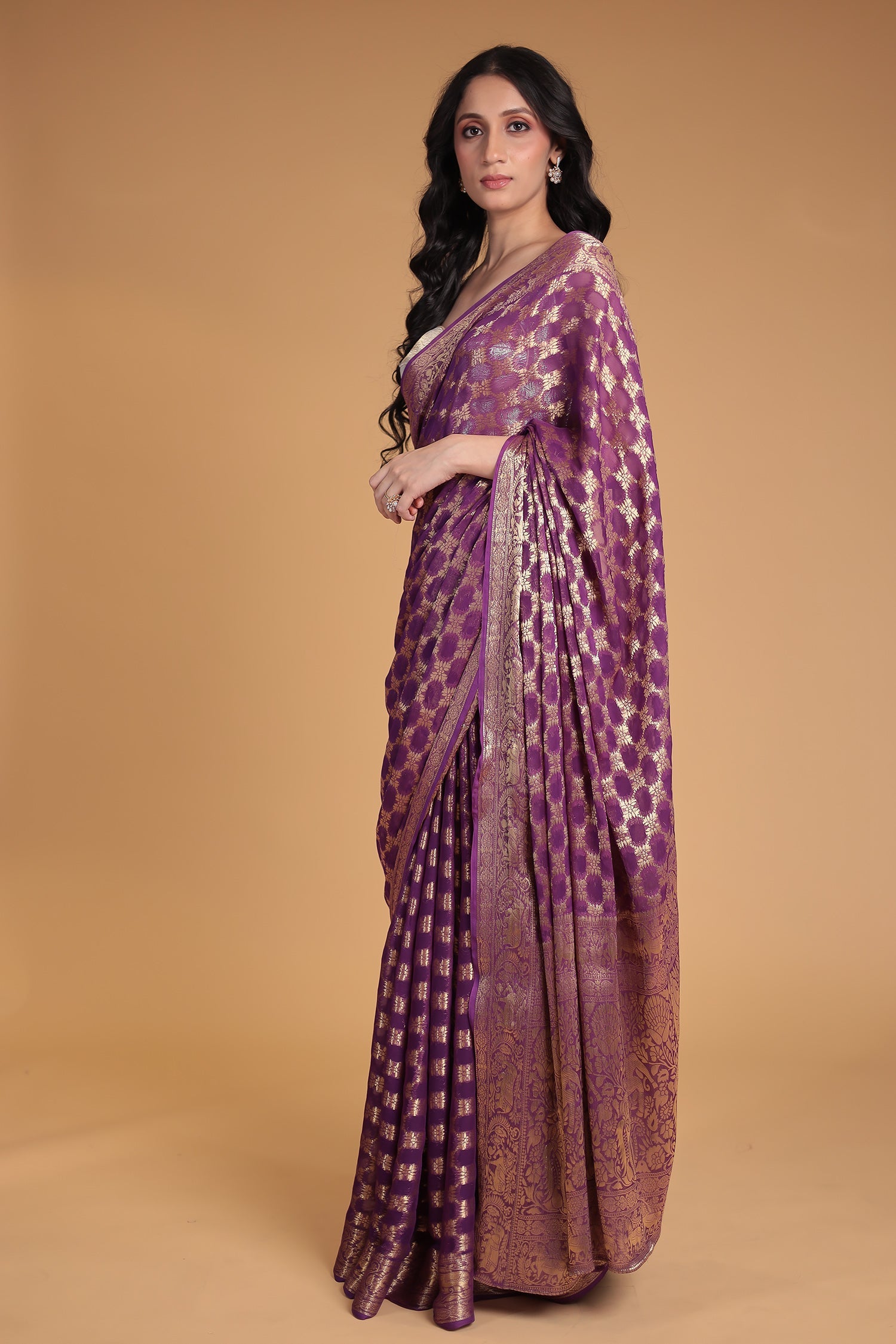 Hand Woven Georgette Saree