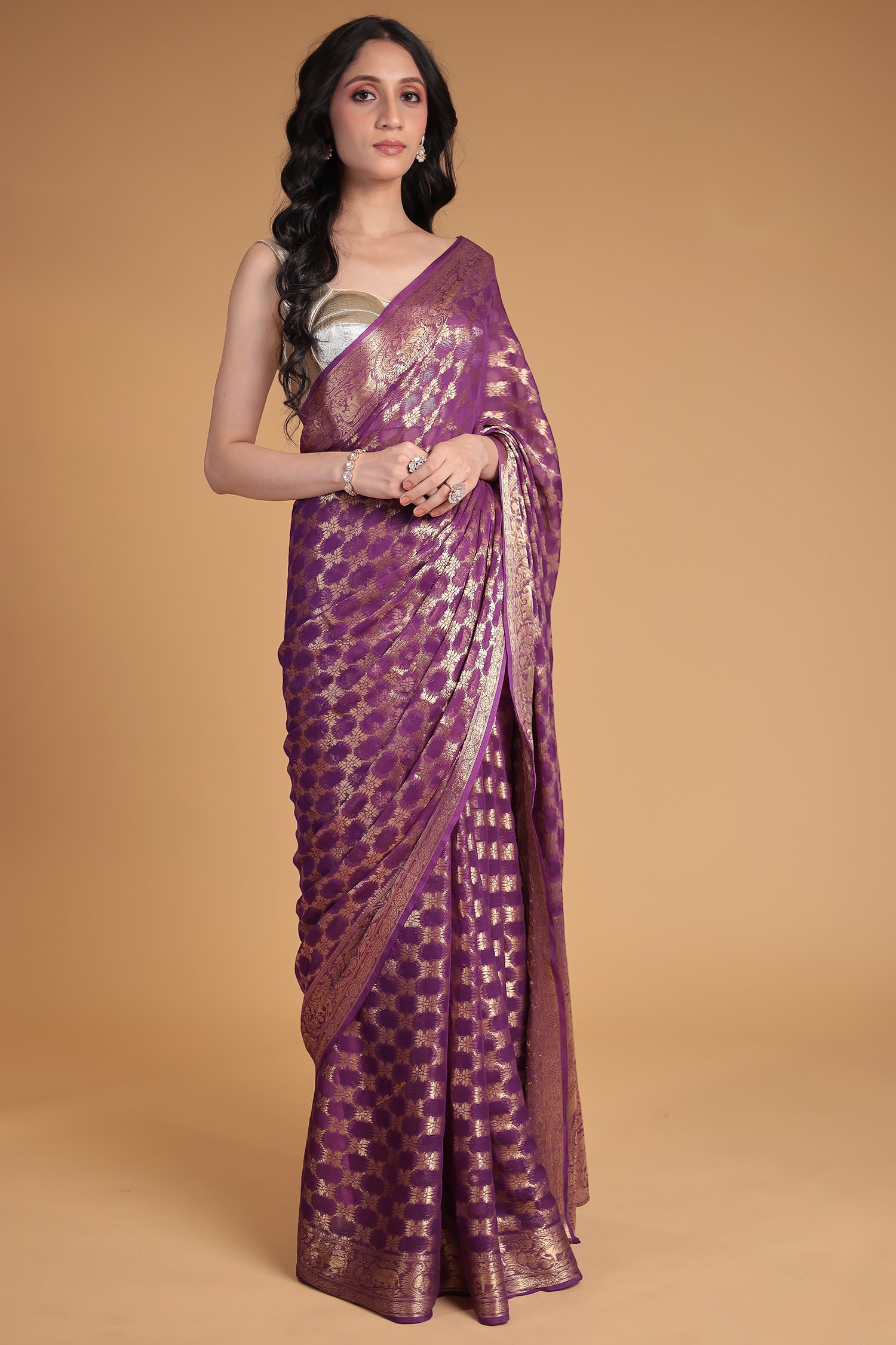 Hand Woven Georgette Saree