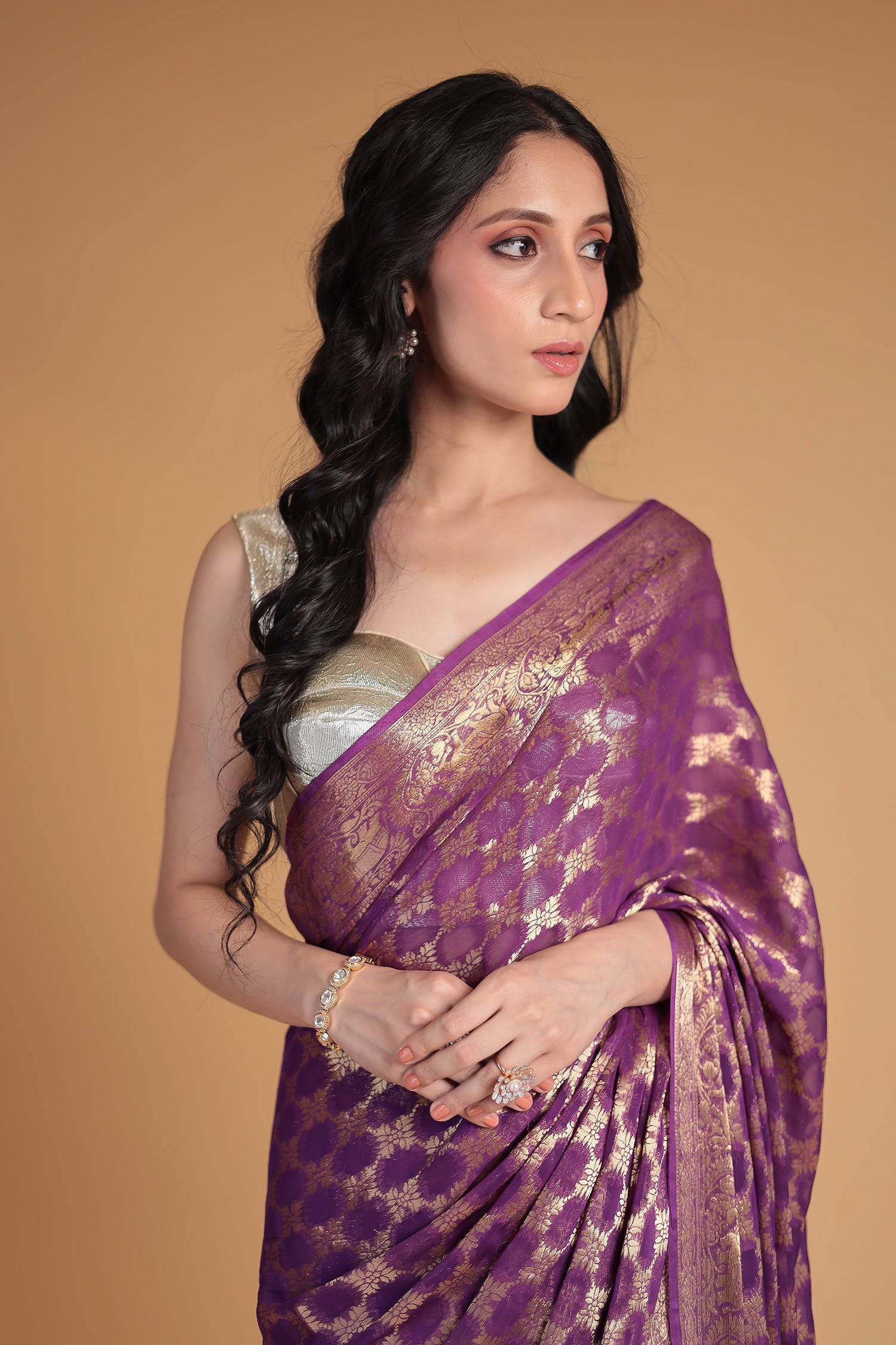 Hand Woven Georgette Saree