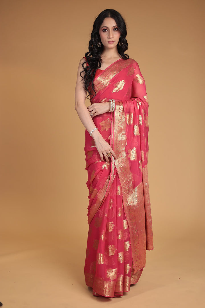 Hand Woven Georgette Saree