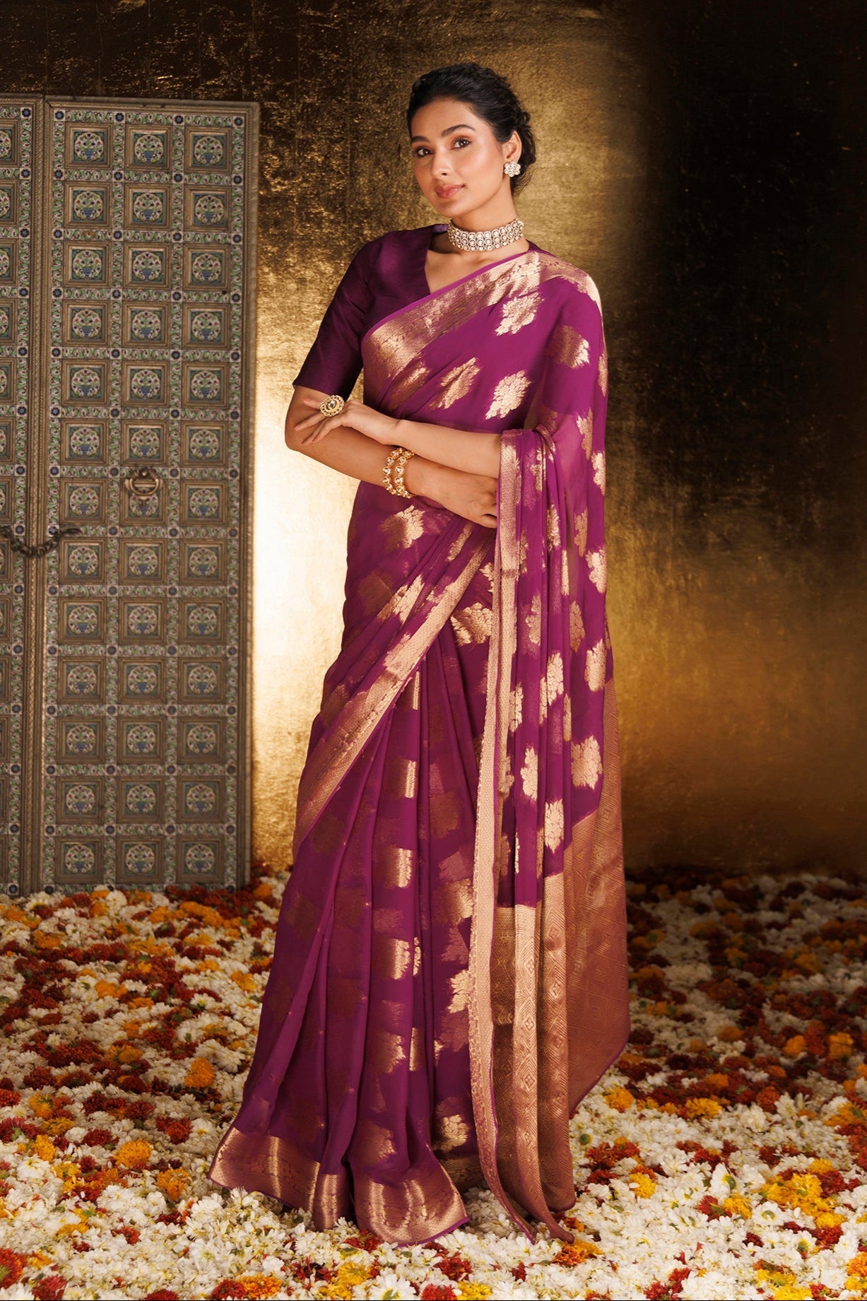Handloom Georgette Saree