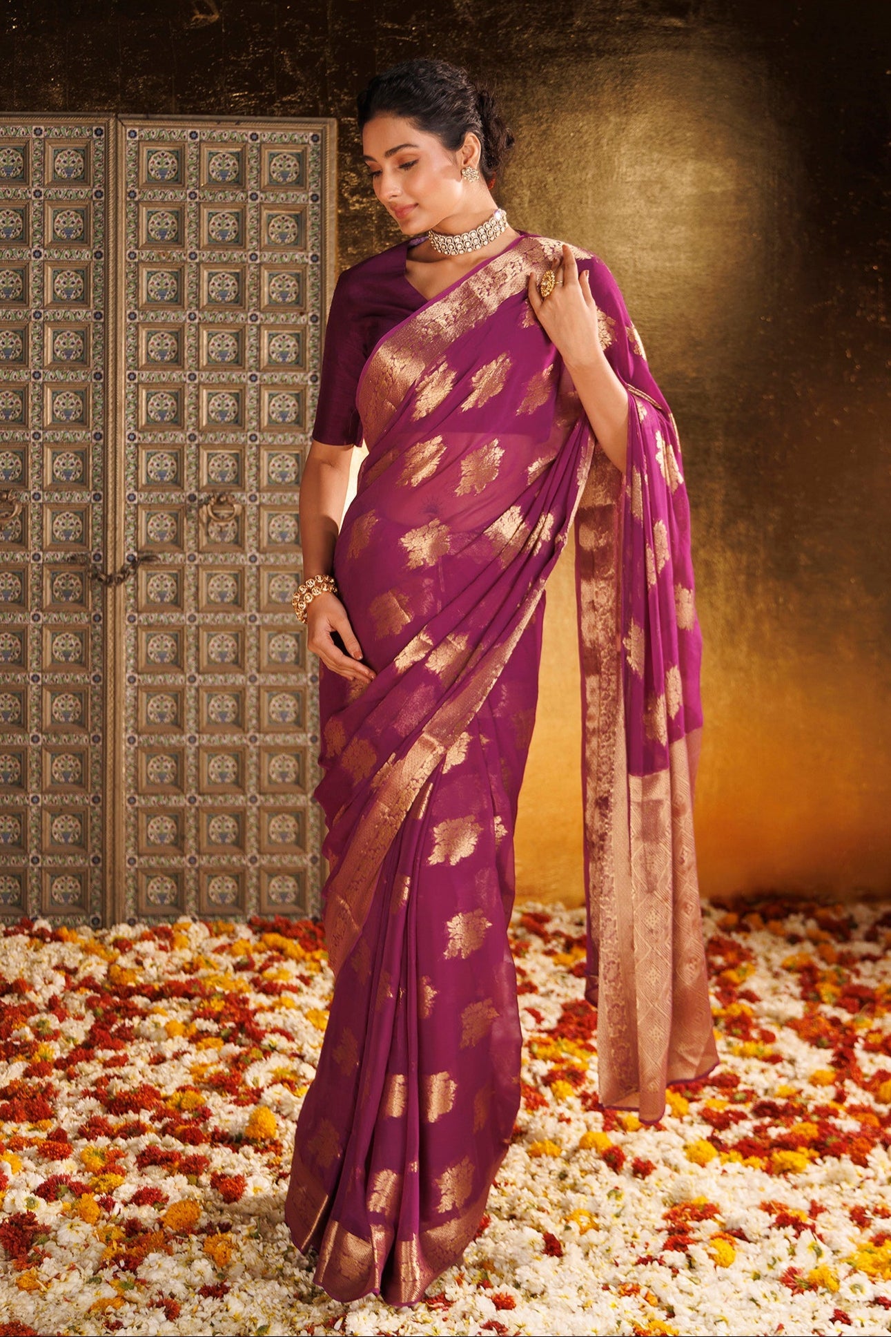Handloom Georgette Saree