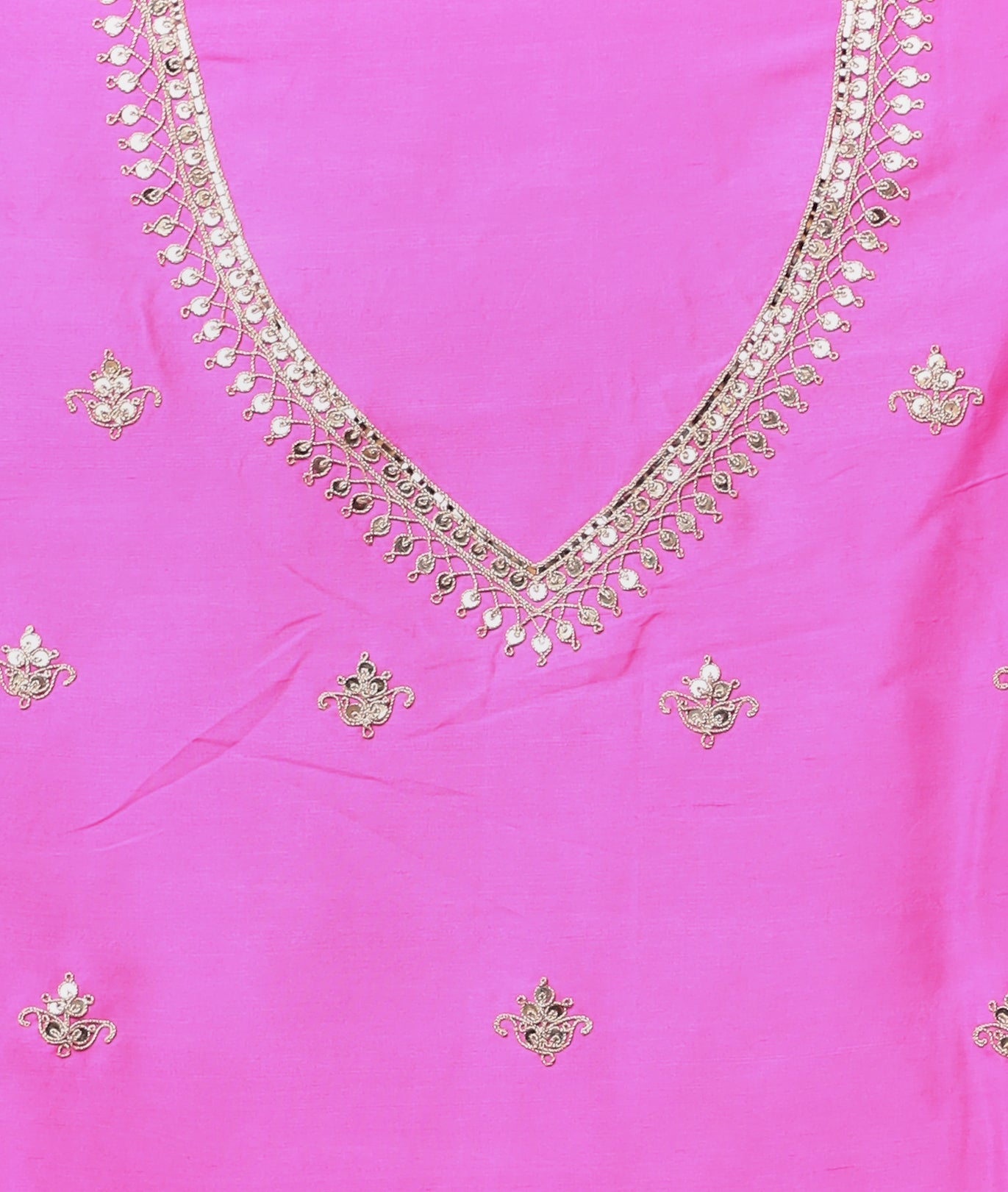 Silk Saree Embroidered with Dori and Sequins work