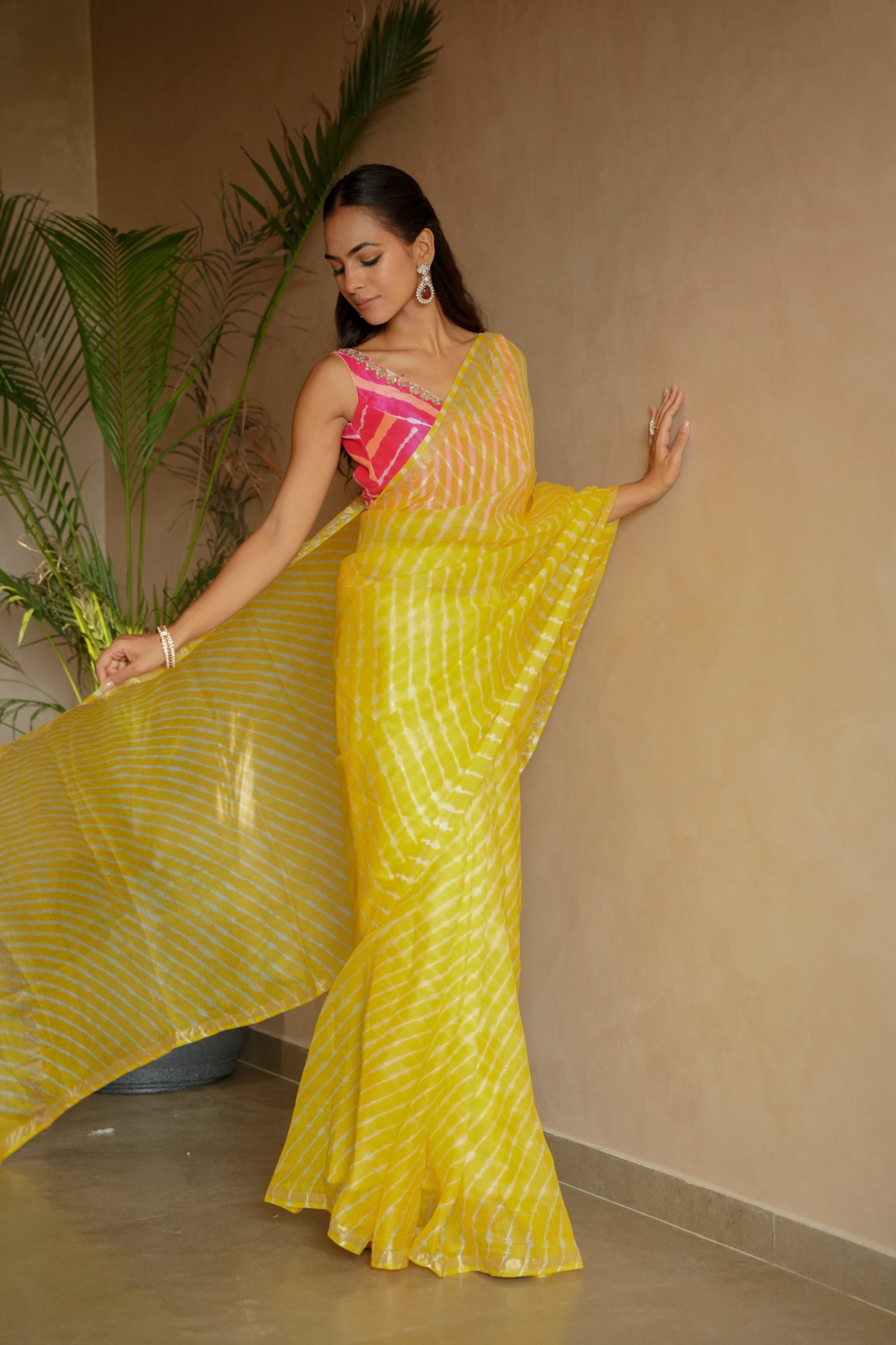 Leheriya Kota Silk Saree