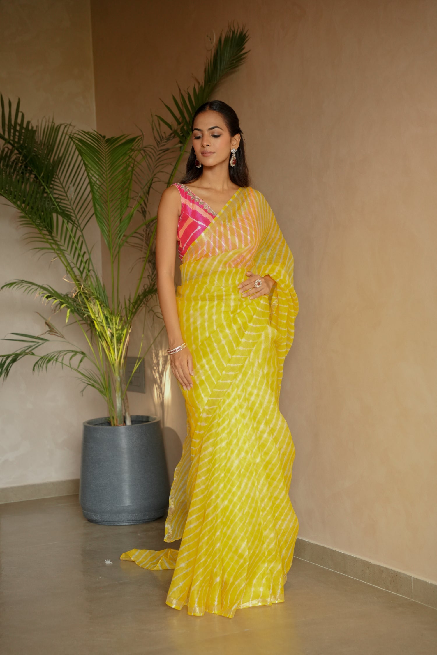 Leheriya Kota Silk Saree
