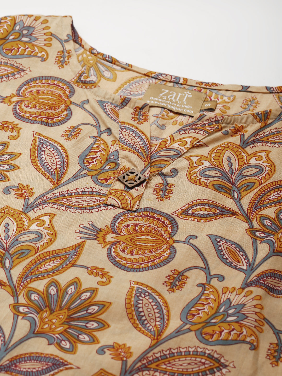 Printed A- Line Cotton Western Dress