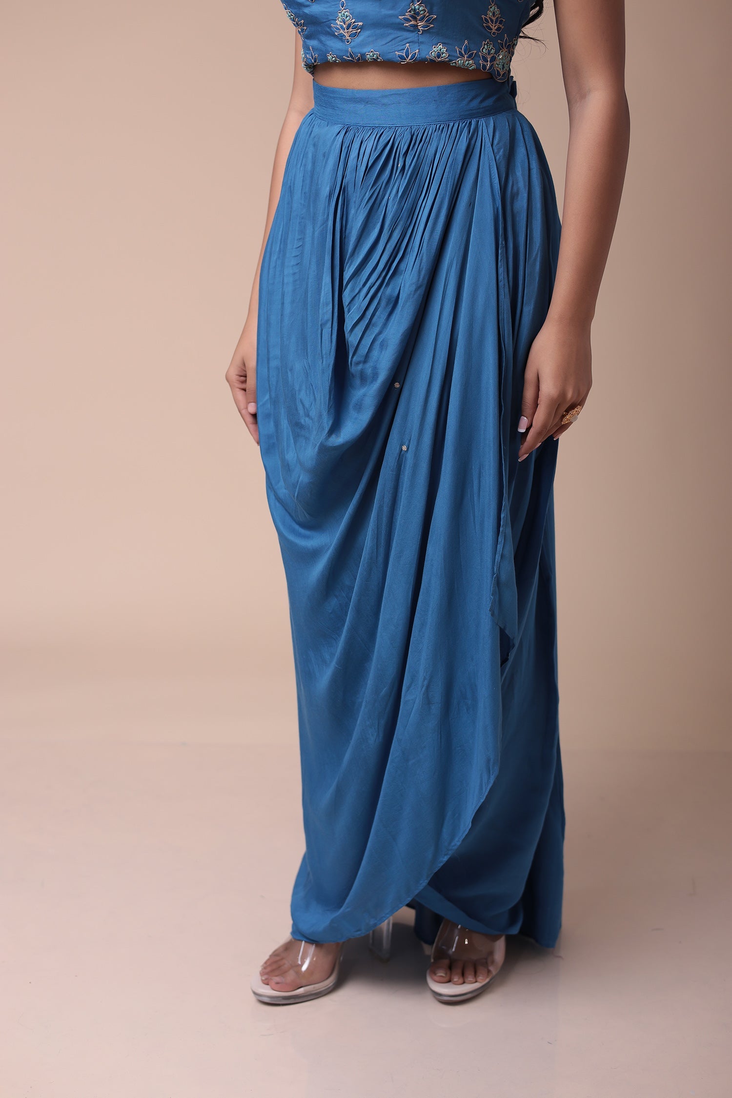 Bandhej Silk Jacket Style Indowestern with Dori and Embroidery