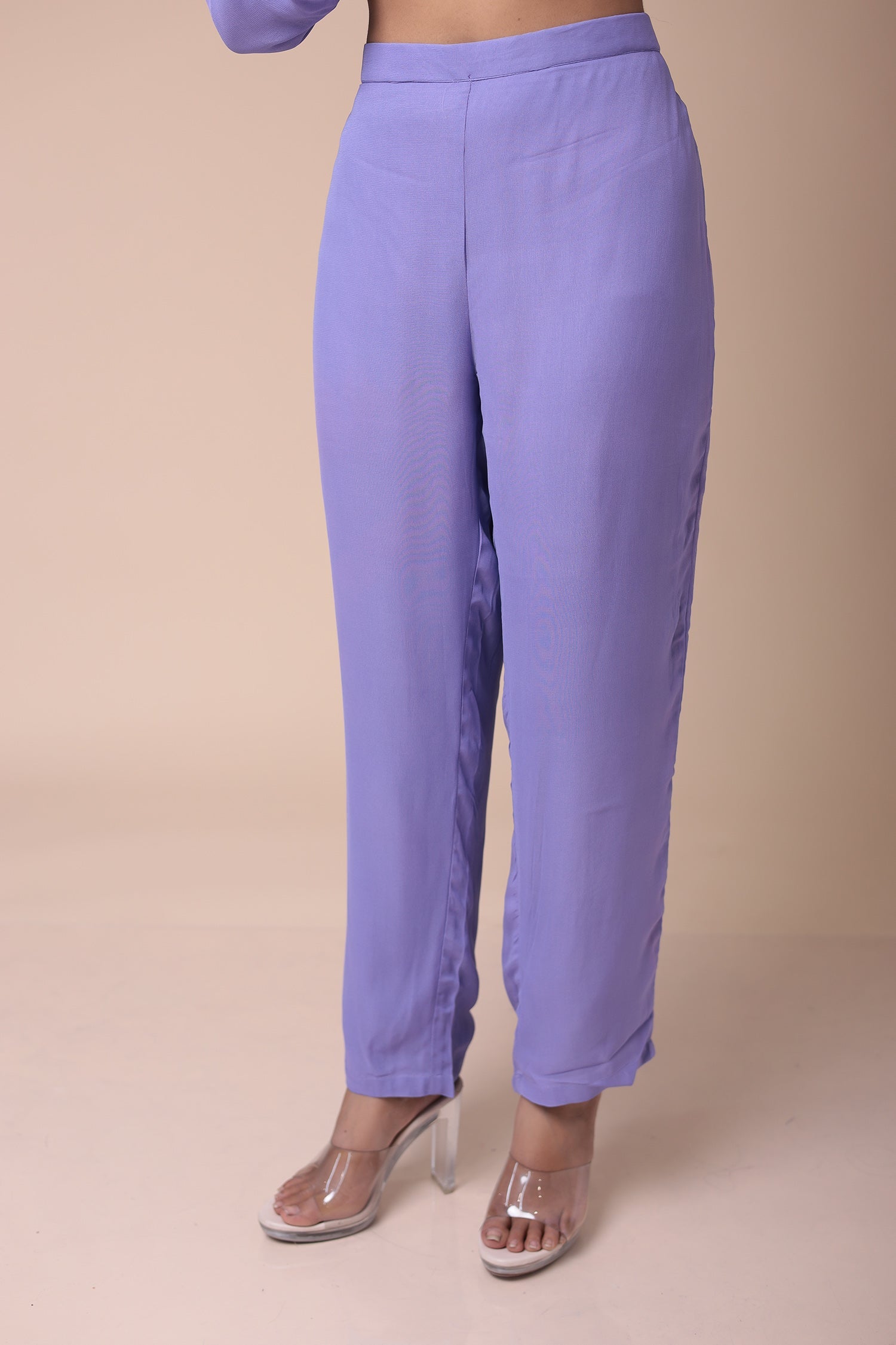 Embroidered Georgette Straight Cut Suit with Dori work