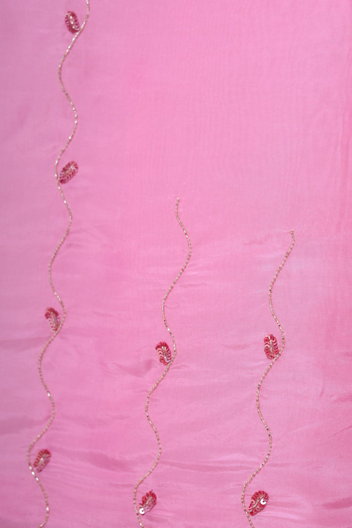 Silk Blend Saree with Cutdana and Sequins work