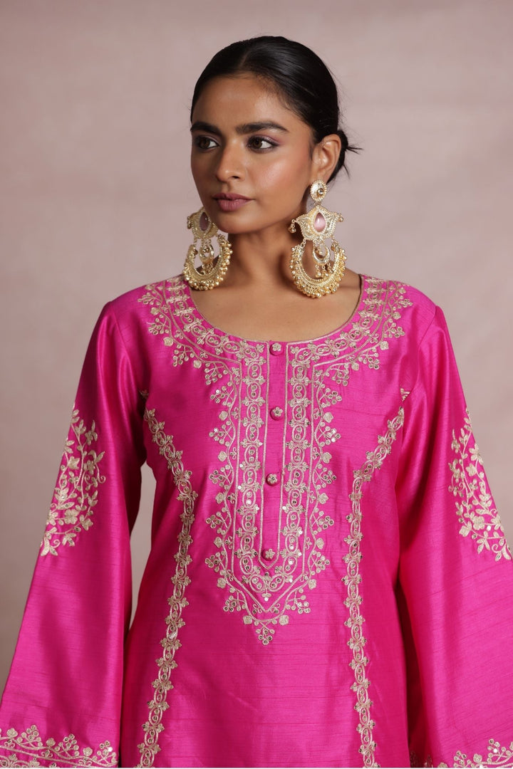 Dhoti Silk Suit Intricate with Full Embroidered work